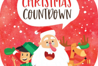 Christmas countdown with santa claus 2021